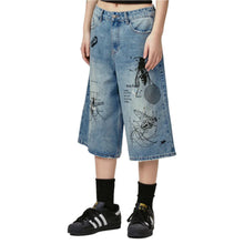 Load image into Gallery viewer, NAILTRACE DENIM SHORTS