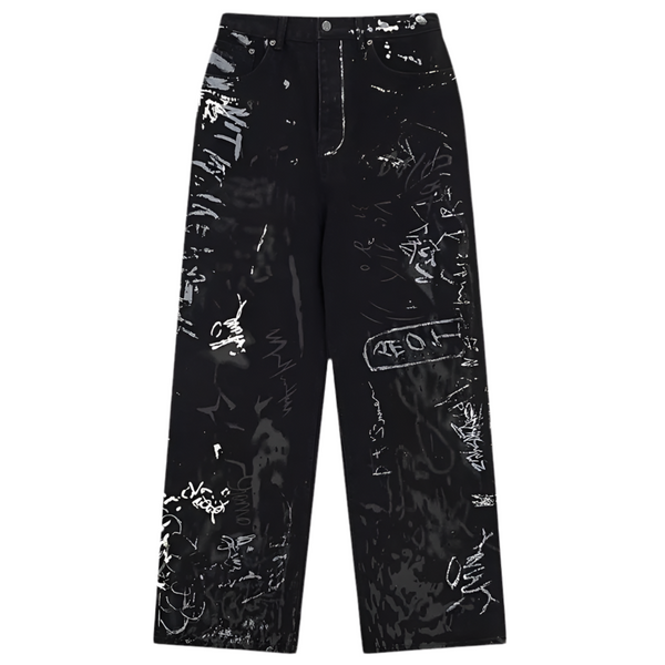 TOKYO GRAFFITI DENIM PANTS hover image