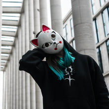 Load image into Gallery viewer, RED FLAME KITSUNE MASK