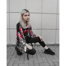 Load image into Gallery viewer, RED MOON KIMONO JACKET