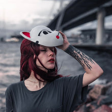 Load image into Gallery viewer, RED FLAME KITSUNE MASK