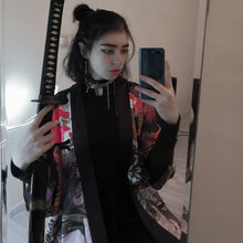 Load image into Gallery viewer, RED MOON KIMONO JACKET
