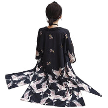 Load image into Gallery viewer, CRANE BLOSSOM YUKATA ROBE