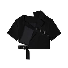 Load image into Gallery viewer, ANGLED EDGE CROP JACKET