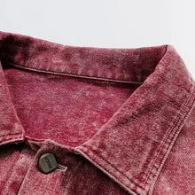Load image into Gallery viewer, BLOOM SPLICED DENIM JACKET
