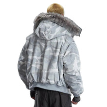 Load image into Gallery viewer, NORTHLINE CAMO FUR COAT