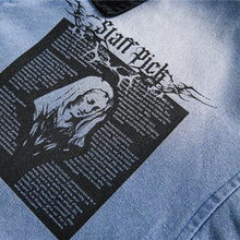 Load image into Gallery viewer, RETRO COLLAPSE DENIM JACKET