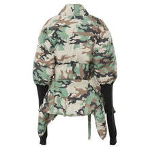 Load image into Gallery viewer, SCULPTED CAMO PUFFER COAT