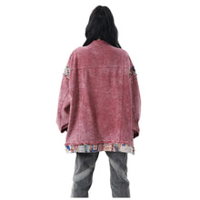 Load image into Gallery viewer, BLOOM SPLICED DENIM JACKET