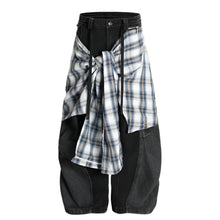 Load image into Gallery viewer, TWIN-FOLD PANEL JEANS