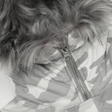 Load image into Gallery viewer, NORTHLINE CAMO FUR COAT