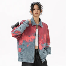 Load image into Gallery viewer, CRIMSON VEIL DENIM JACKET