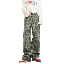 Load image into Gallery viewer, FERAL BLOOM WIDE DENIM PANTS