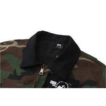 Load image into Gallery viewer, PATCHED REALITY CAMO JACKET