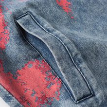 Load image into Gallery viewer, CRIMSON VEIL DENIM JACKET