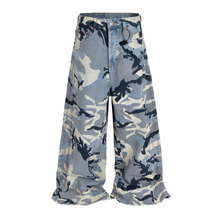 Load image into Gallery viewer, GLACIAL CAMO WIDE-LEG JEANS