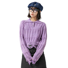 Load image into Gallery viewer, AYAME KNIT POLO SWEATER