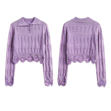 Load image into Gallery viewer, AYAME KNIT POLO SWEATER