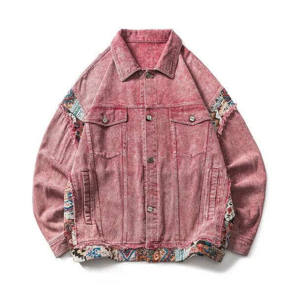 BLOOM SPLICED DENIM JACKET hover image