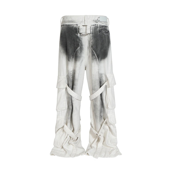 CLOUD FADED CARGO DENIM PANTS hover image