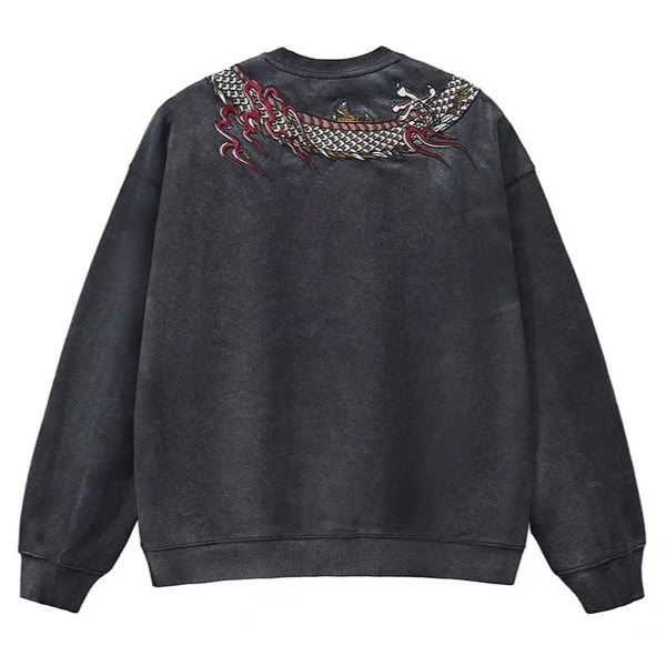 DRAGON WRATH EMBROIDERED SWEATSHIRT hover image
