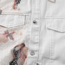 Load image into Gallery viewer, GHOST BLOOM DENIM JACKET