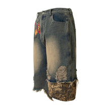 Load image into Gallery viewer, CAMO CORE DENIM SHORTS