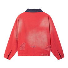 Load image into Gallery viewer, BURNOUT CRIMSON TWILL JACKET