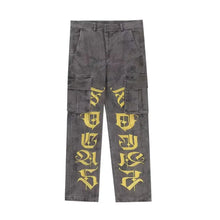 Load image into Gallery viewer, GRAPHITE SCRIPT CARGO PANTS