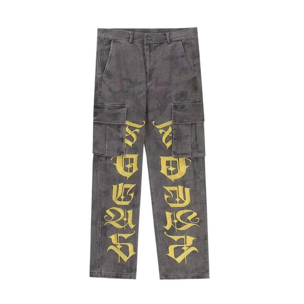GRAPHITE SCRIPT CARGO PANTS hover image