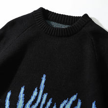 Load image into Gallery viewer, BLUE FLAME KNIT SWEATER