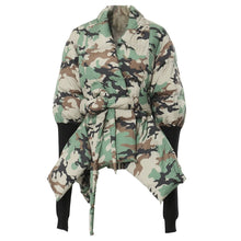 Load image into Gallery viewer, SCULPTED CAMO PUFFER COAT