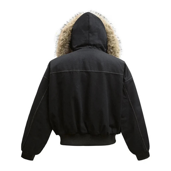 FUR FRAMED SHELL COAT hover image