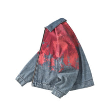 Load image into Gallery viewer, CRIMSON VEIL DENIM JACKET
