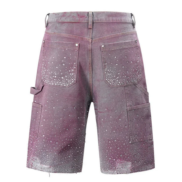 STARFIELD FADE DENIM SHORTS hover image