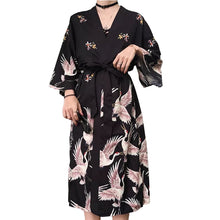 Load image into Gallery viewer, CRANE BLOSSOM YUKATA ROBE