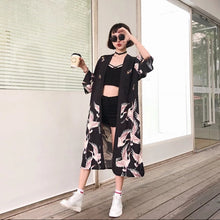 Load image into Gallery viewer, CRANE BLOSSOM YUKATA ROBE