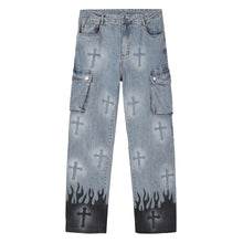 Load image into Gallery viewer, CROSS INFERNO CARGO JEANS