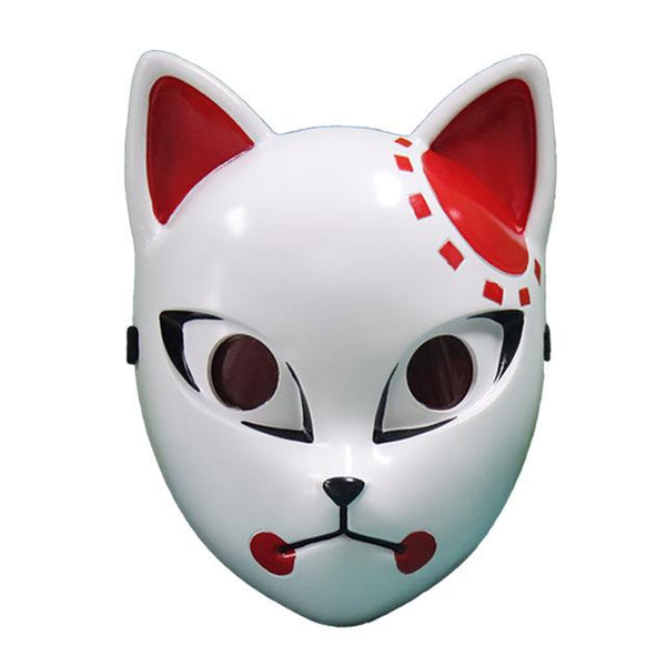 RED FLAME KITSUNE MASK hover image