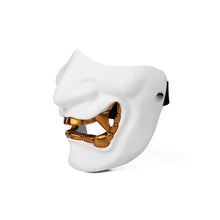 Load image into Gallery viewer, WHITE HANNYA HALF-MASK